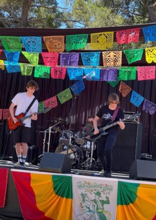 Drifting dimension playing live at the santa barbara fiesta